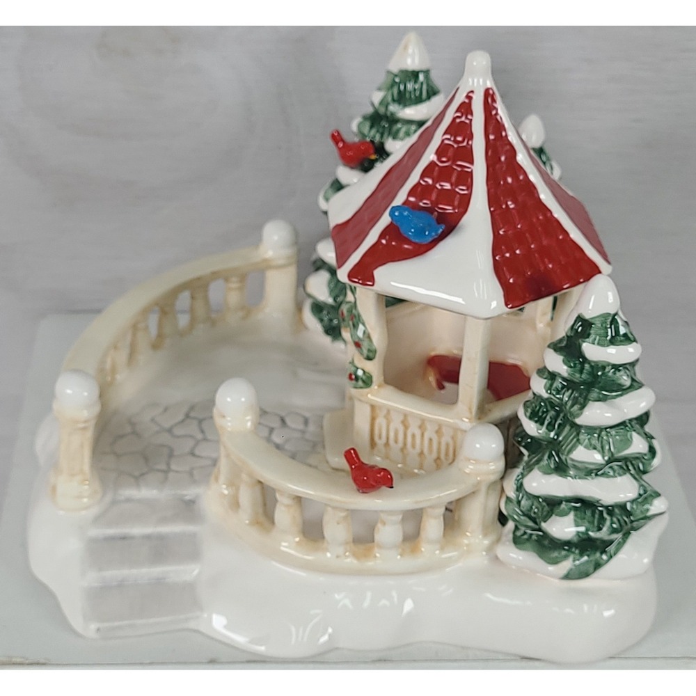 Dept 56 Original Snow Village Gazebo 5146-2 Ceramic Christmas Accessory Vintage